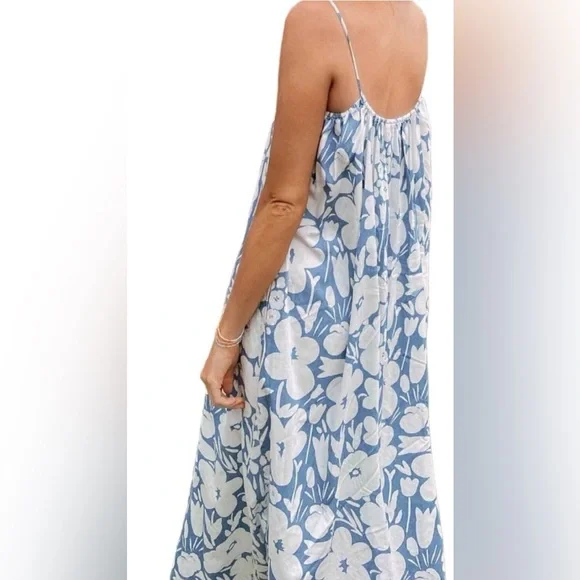 MARIMEKKO x UNIQLO Denim Camisole Dress - Light Blue - Sz XS - Picture 5 of 16